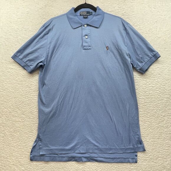 Polo by Ralph Lauren Other - Polo Ralph Lauren Shirt Mens Medium Blue Polo Pima Cotton Flesh Pony Rugby Golf